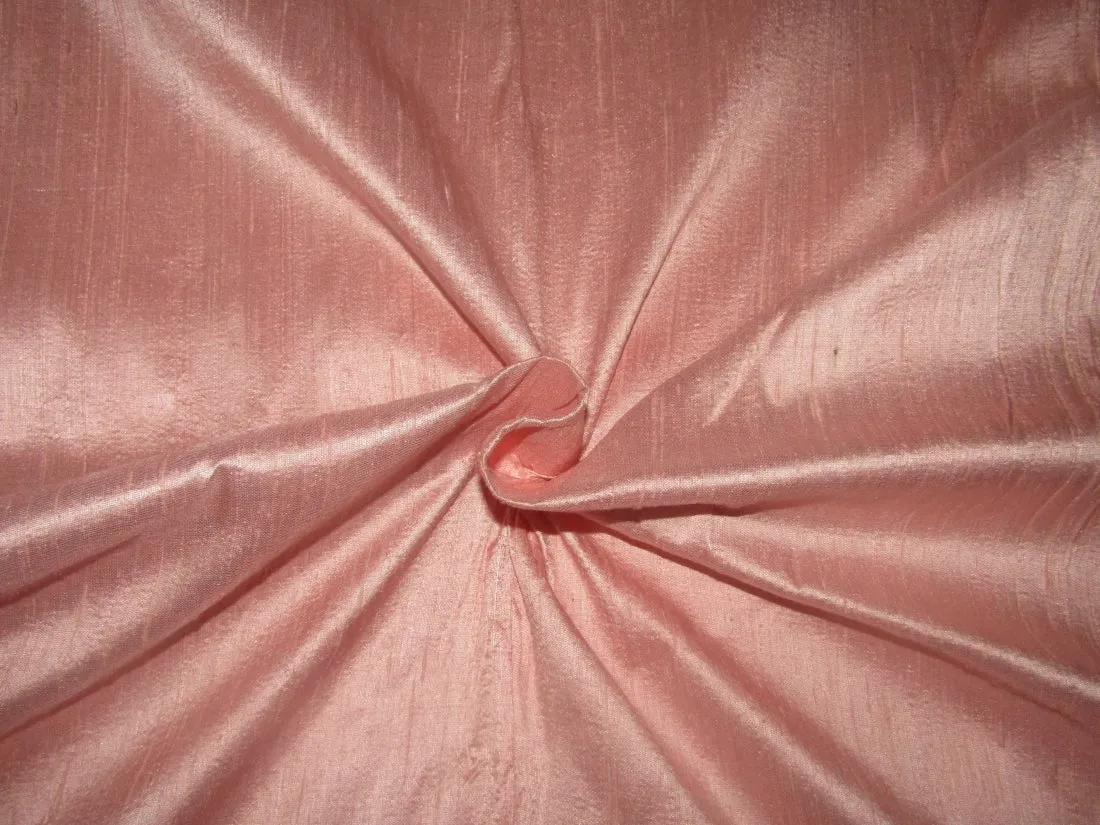 100% pure silk dupioni fabric rose 54" wide with slubs MM104[4]