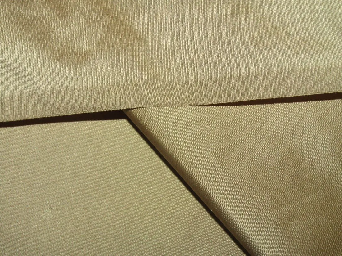 100% PURE SILK TAFFETA FABRIC CHAZAL GOLD color 54" wide TAF236