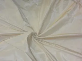 100% Pure SILK TAFFETA FABRIC Frosted Cream color 54" wide