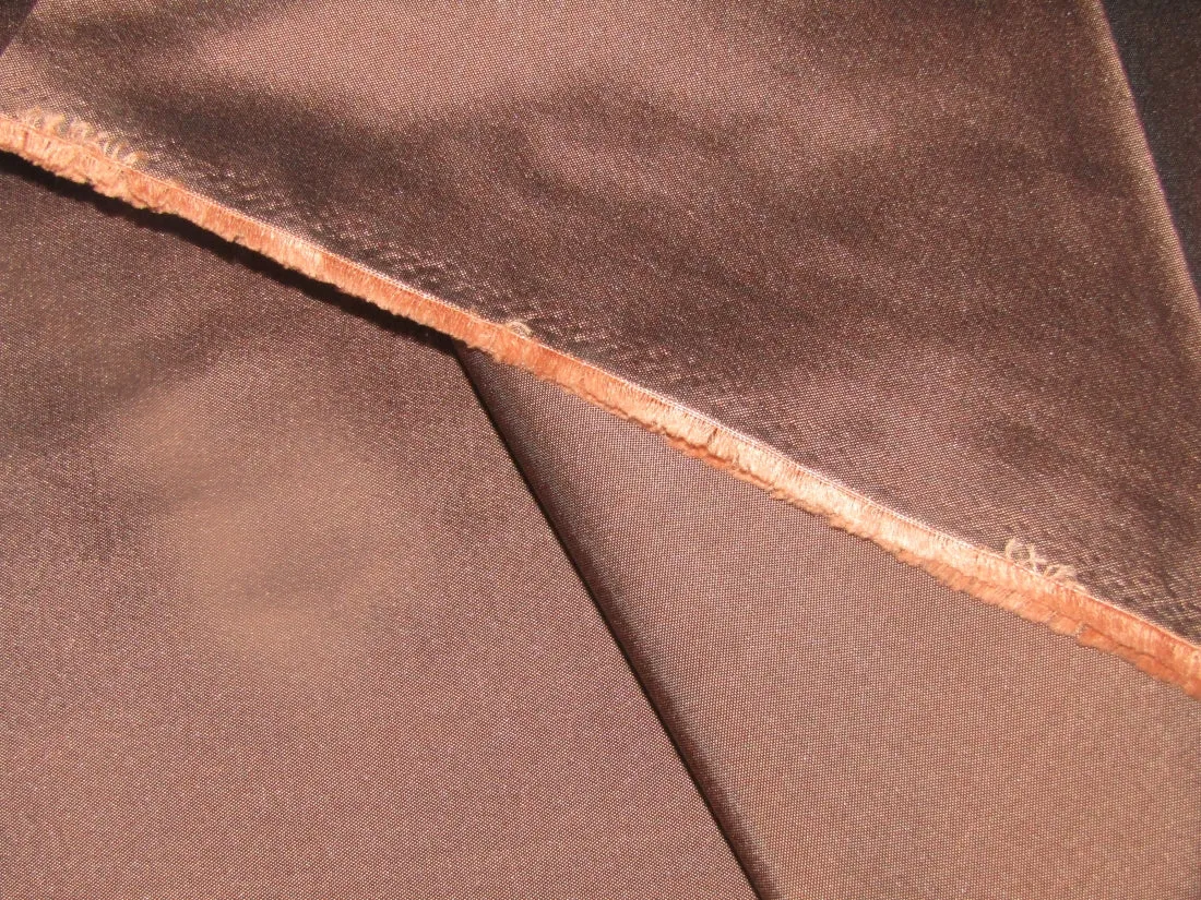 100% SILK TAFFETA FABRIC Cocoa color 54" wide TAF19[4]