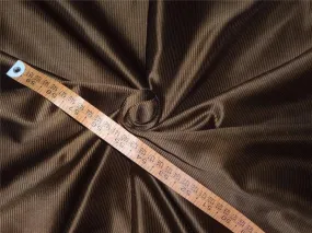 100% SILK TAFFETA FABRIC PIN STRIPE 54&quot;- brown TAF#S140[3]