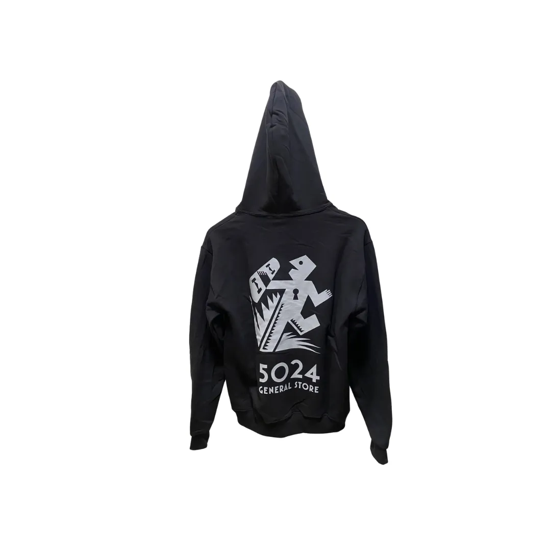 5024 - HOODIE BLACK 2 LOGO