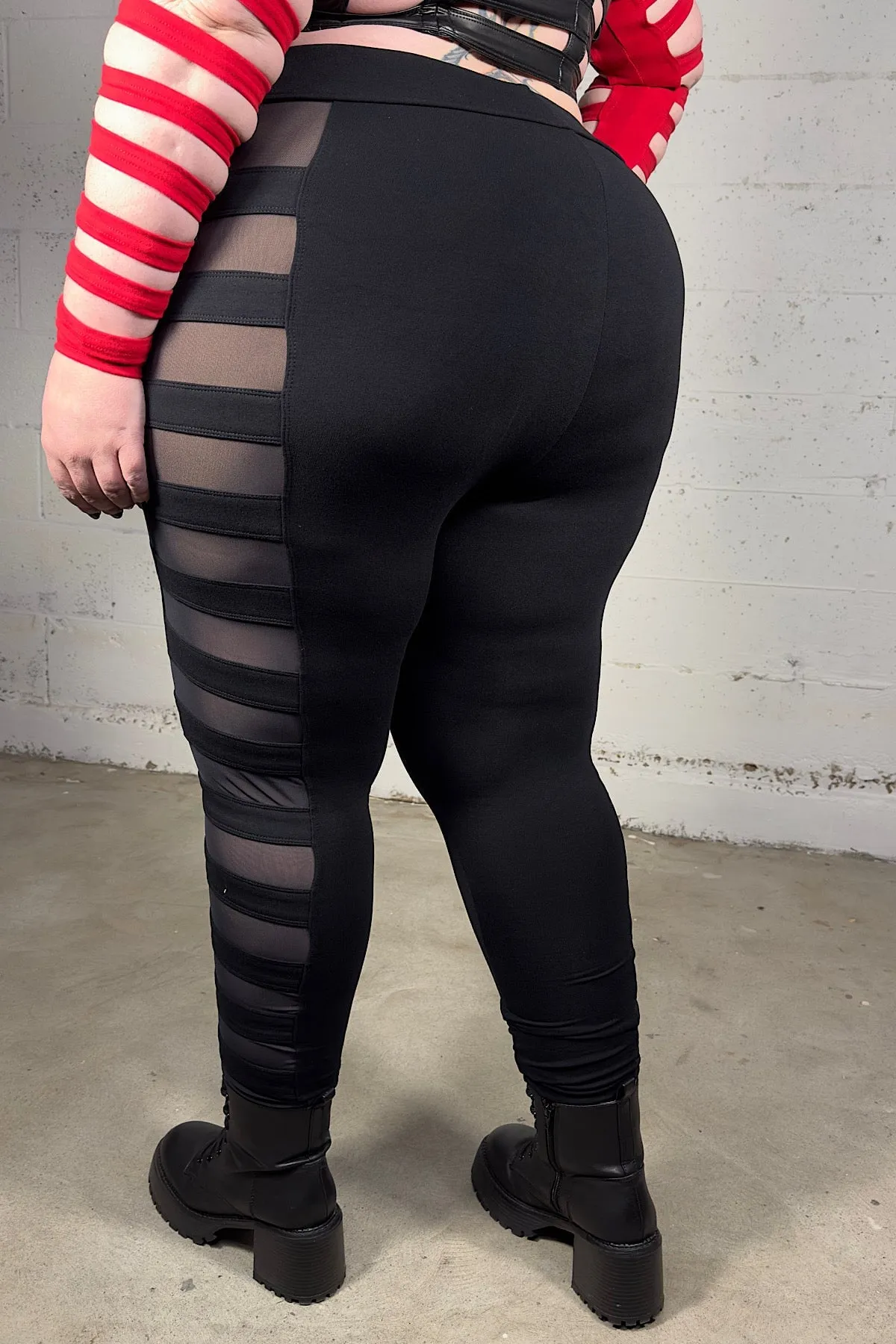 5D x Stellar Dust Alrai Leggings - bamboo/mesh - last sizes XS, XL, XXL