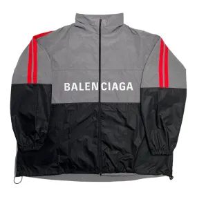 Balenciaga Logo Windbreaker Grey