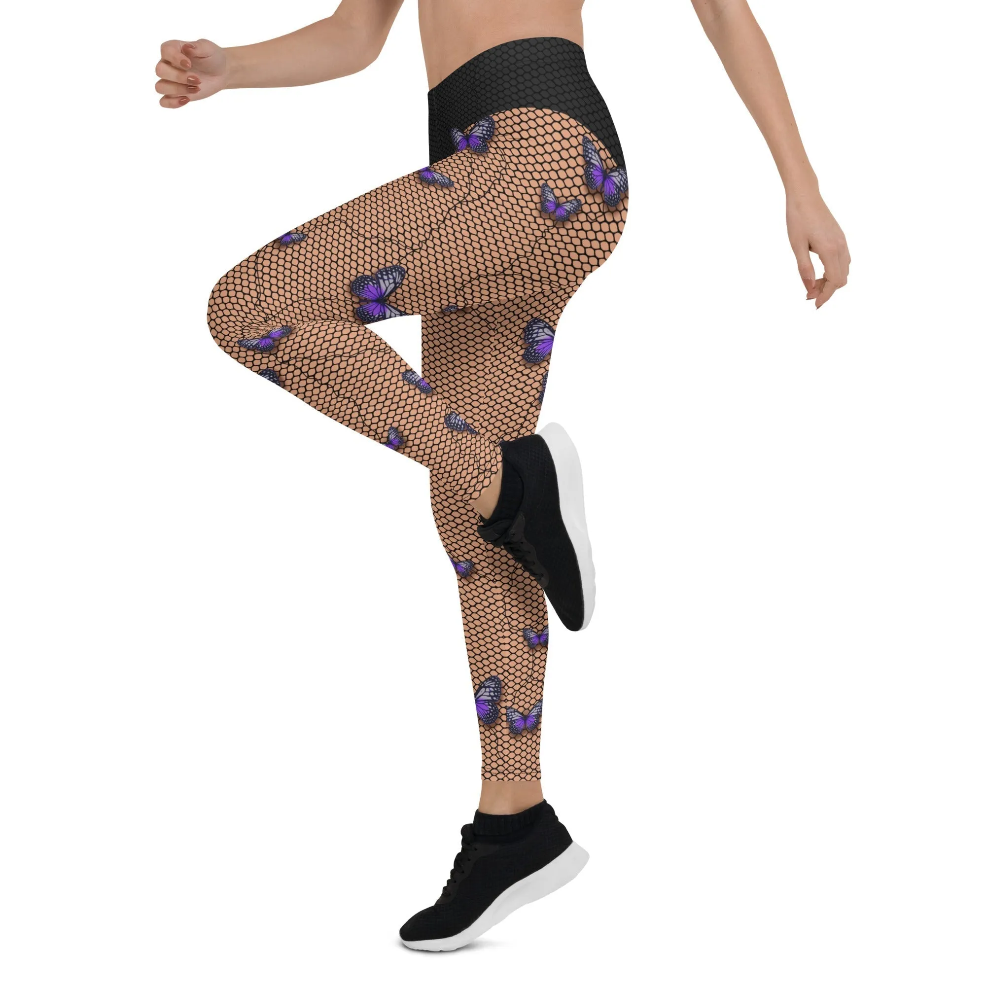 Bold Butterfly Mesh Leggings