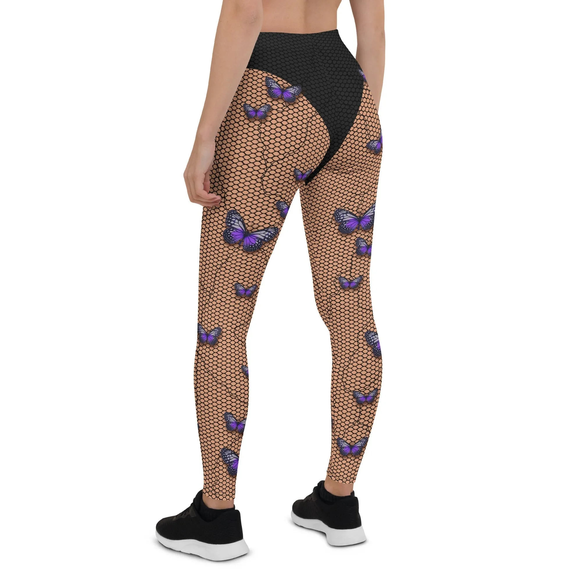 Bold Butterfly Mesh Leggings