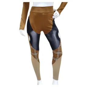 Burberry Sporty Panel Brown Leggings