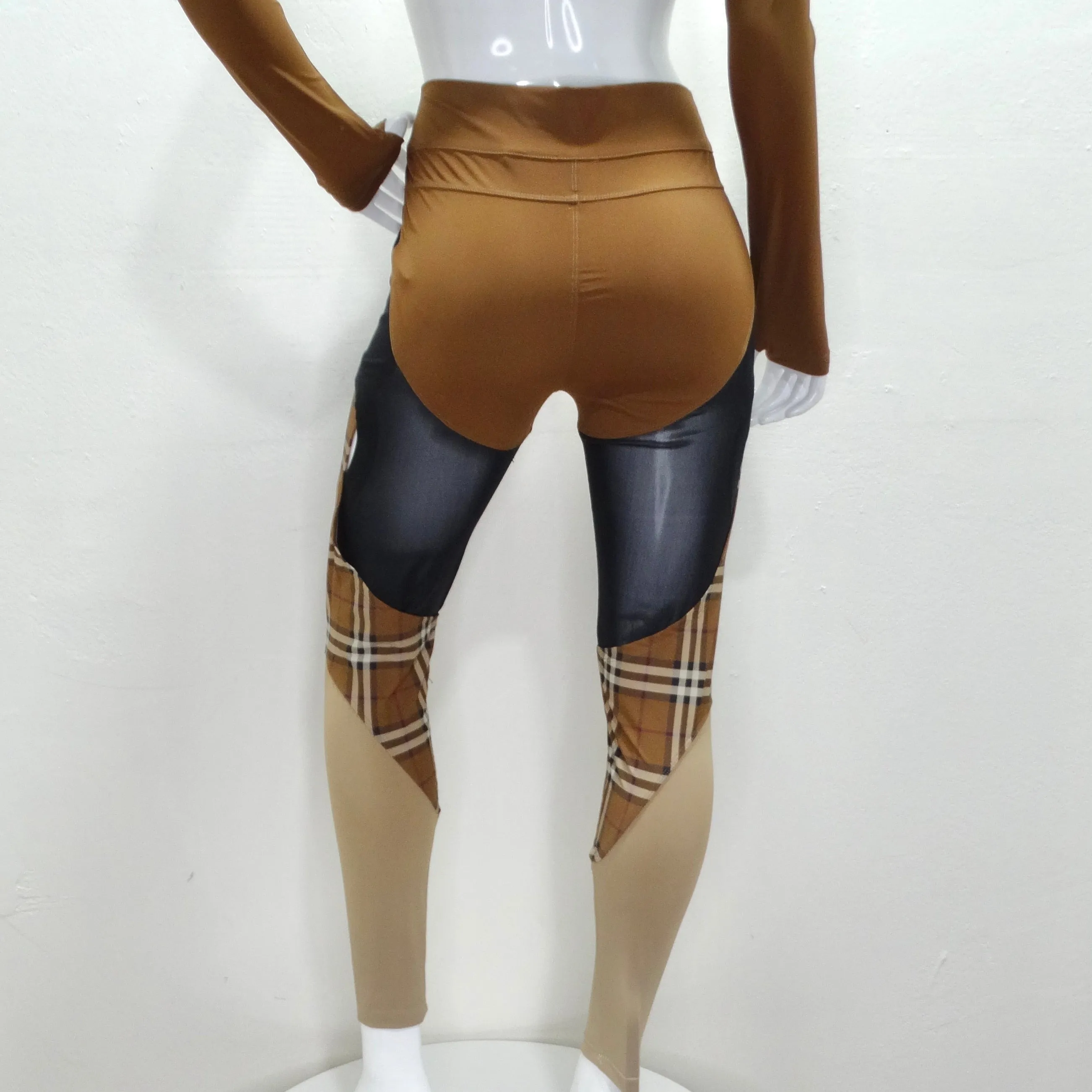 Burberry Sporty Panel Brown Leggings