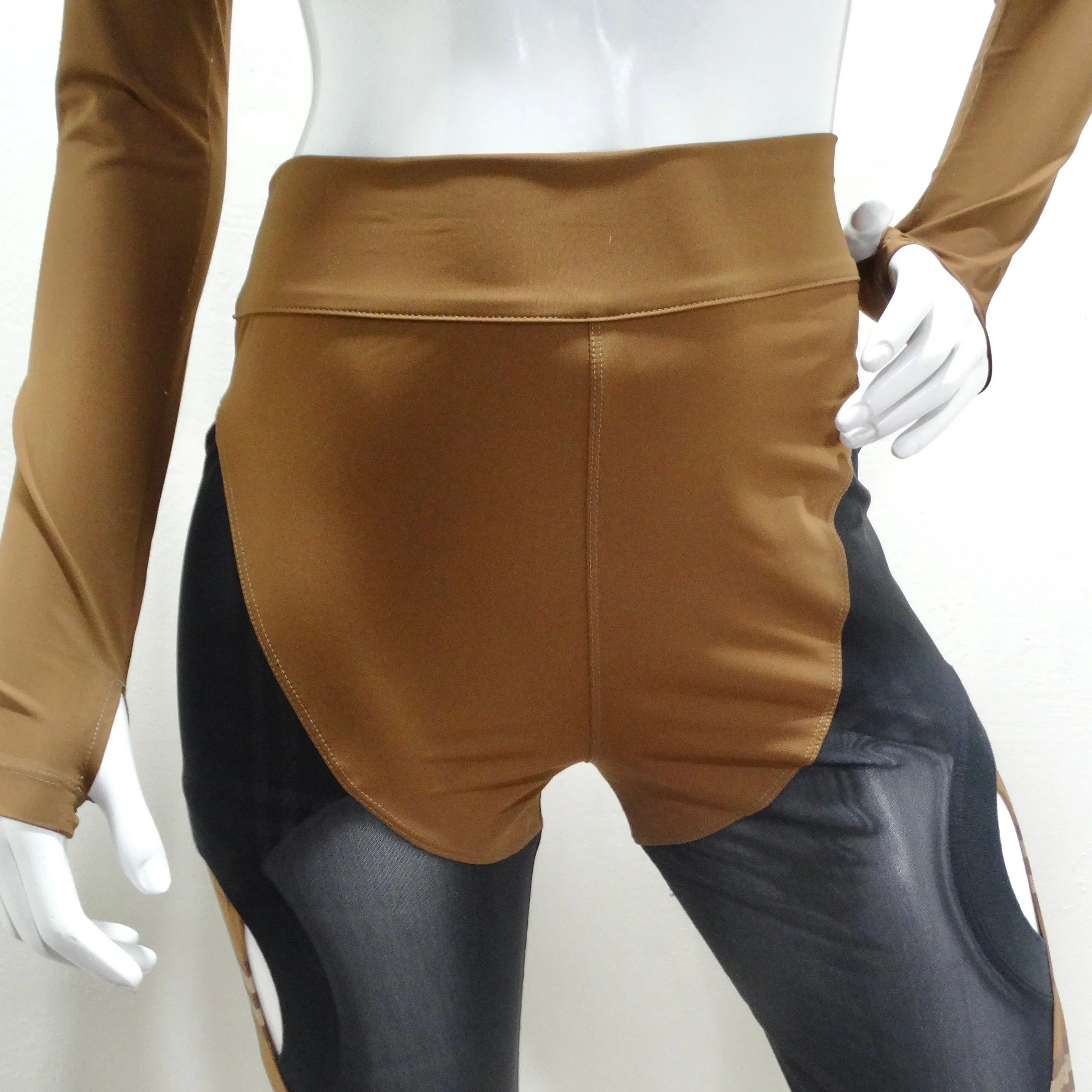 Burberry Sporty Panel Brown Leggings