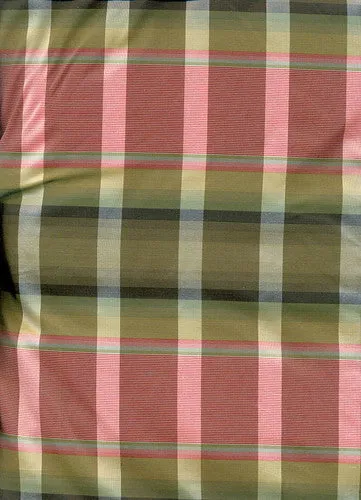 Candy pink /pale yellow colour gorgeous plaids~ TAFFETA TAFC27[3] 54&quot; wide