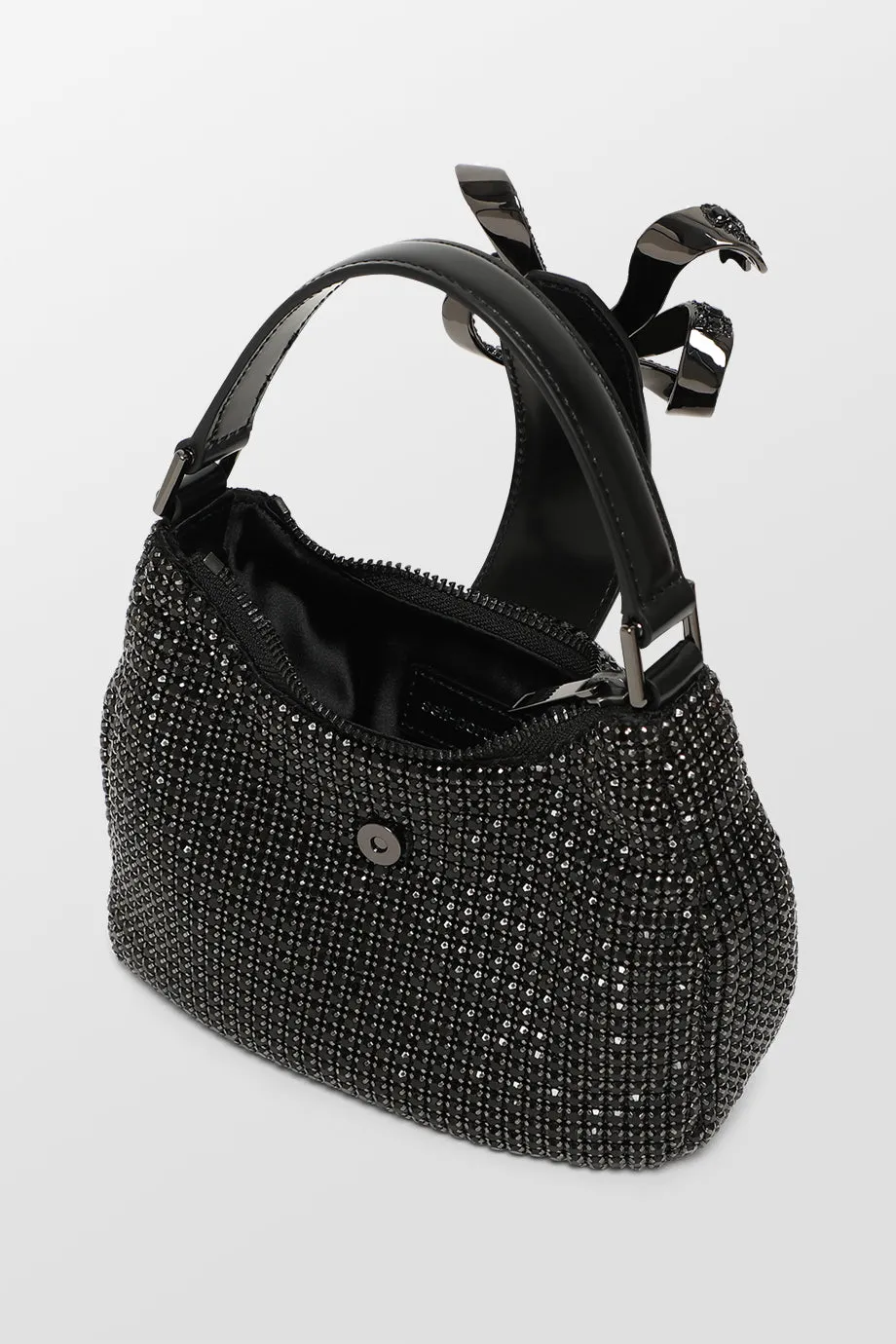 Diamante Crescent Bow Bag