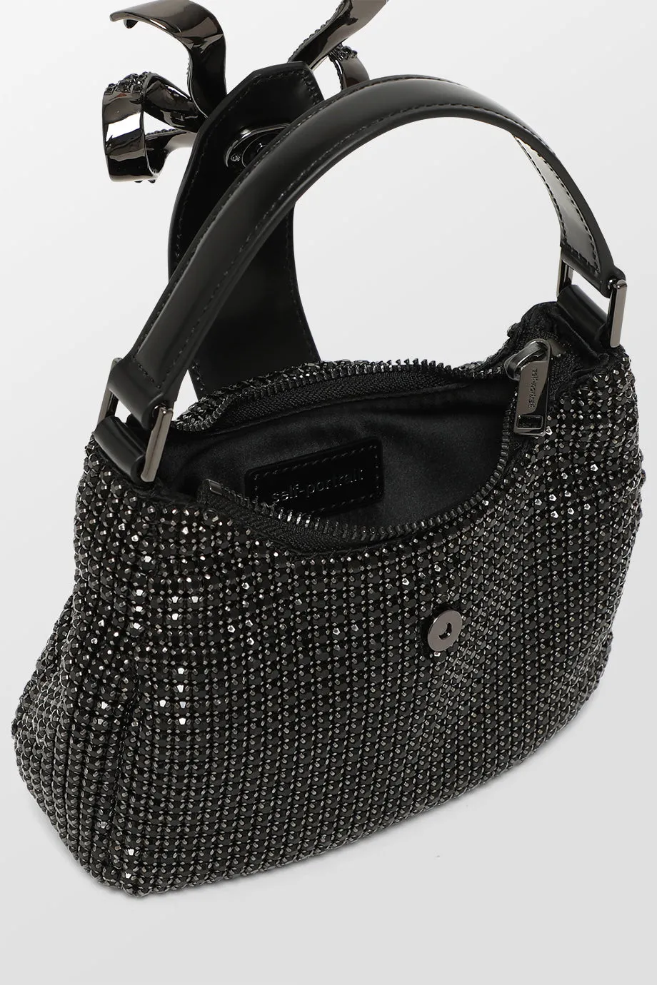 Diamante Crescent Bow Bag