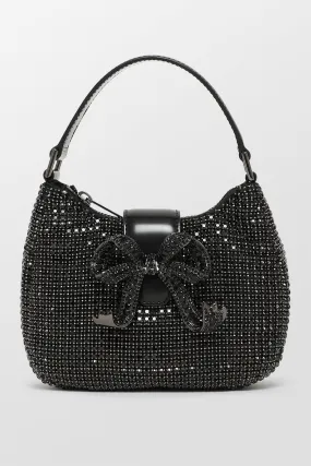 Diamante Crescent Bow Bag