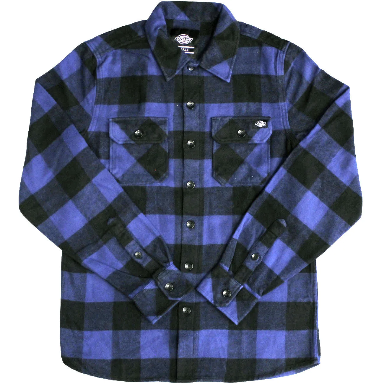 Dickies Sacramento Long Sleeve Flannel Shirt Blue