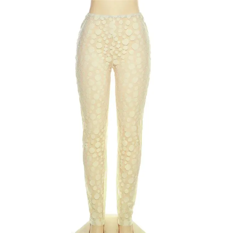 Dotted Up Mesh Stacked Leggings