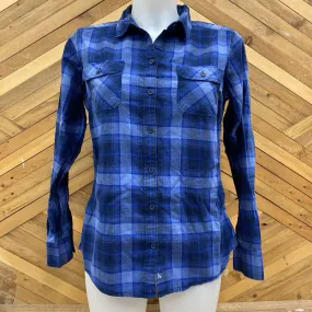 Eddie BAuer- Women's button down shirt : Blue Plaid -women-MD