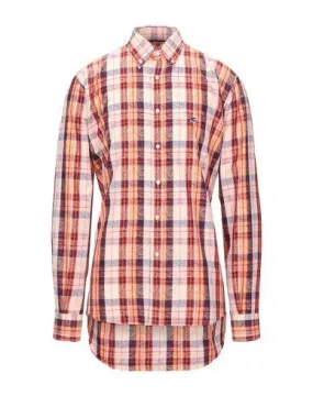 Etro Man Shirt Orange 17 inches-neck