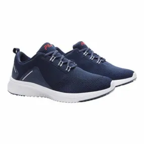 FILA Mens Verso Navy Blue Athletic Shoes Mesh Knit Walking Running