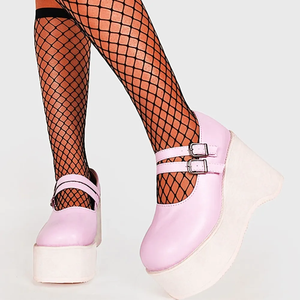 Funki Buys | Shoes | Women's Platform Wedge High Mary Janes