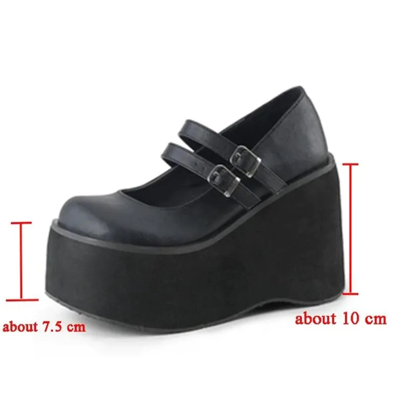 Funki Buys | Shoes | Women's Platform Wedge High Mary Janes