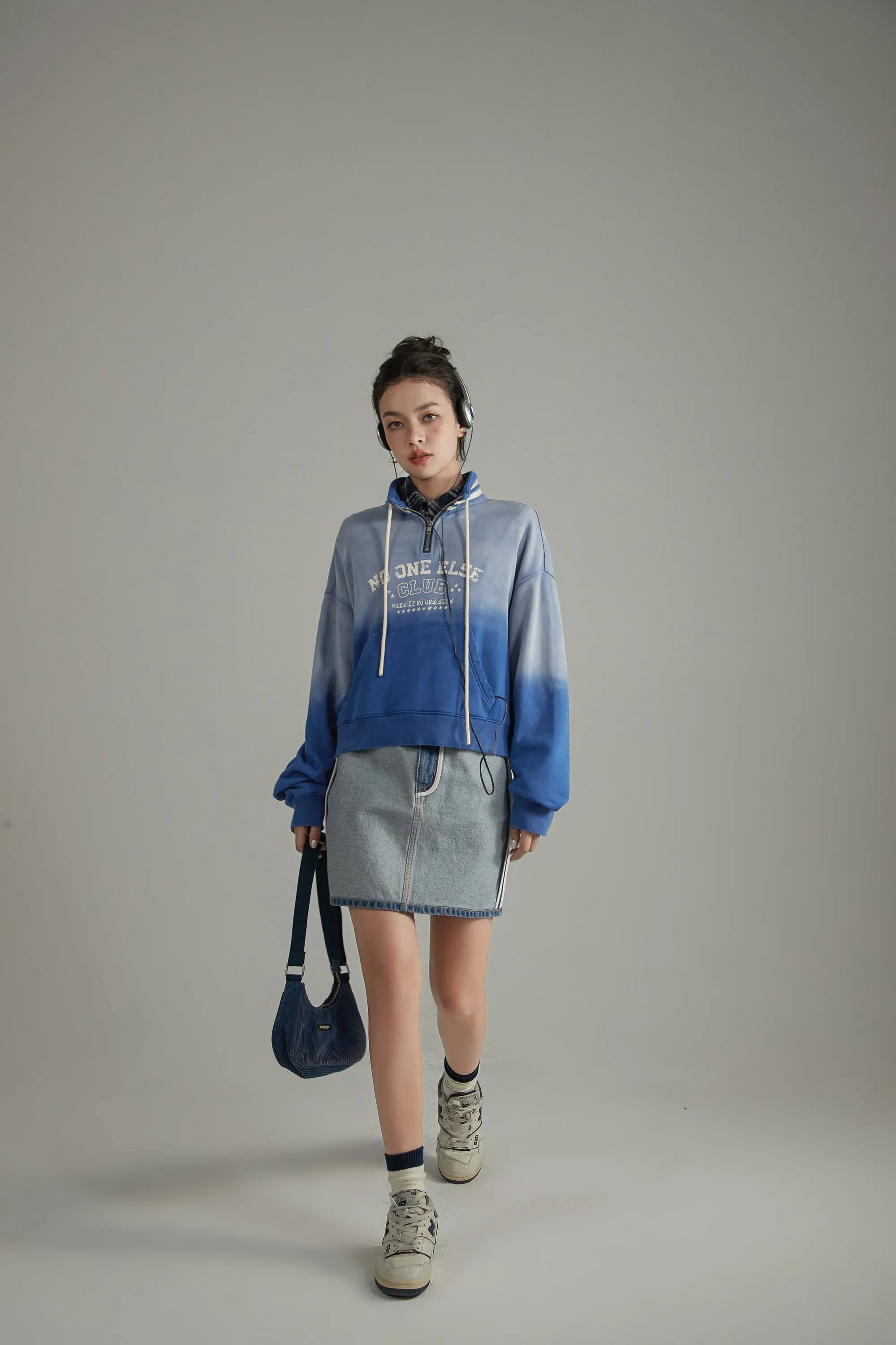 Gradient Anorak Logo Sweatshirt