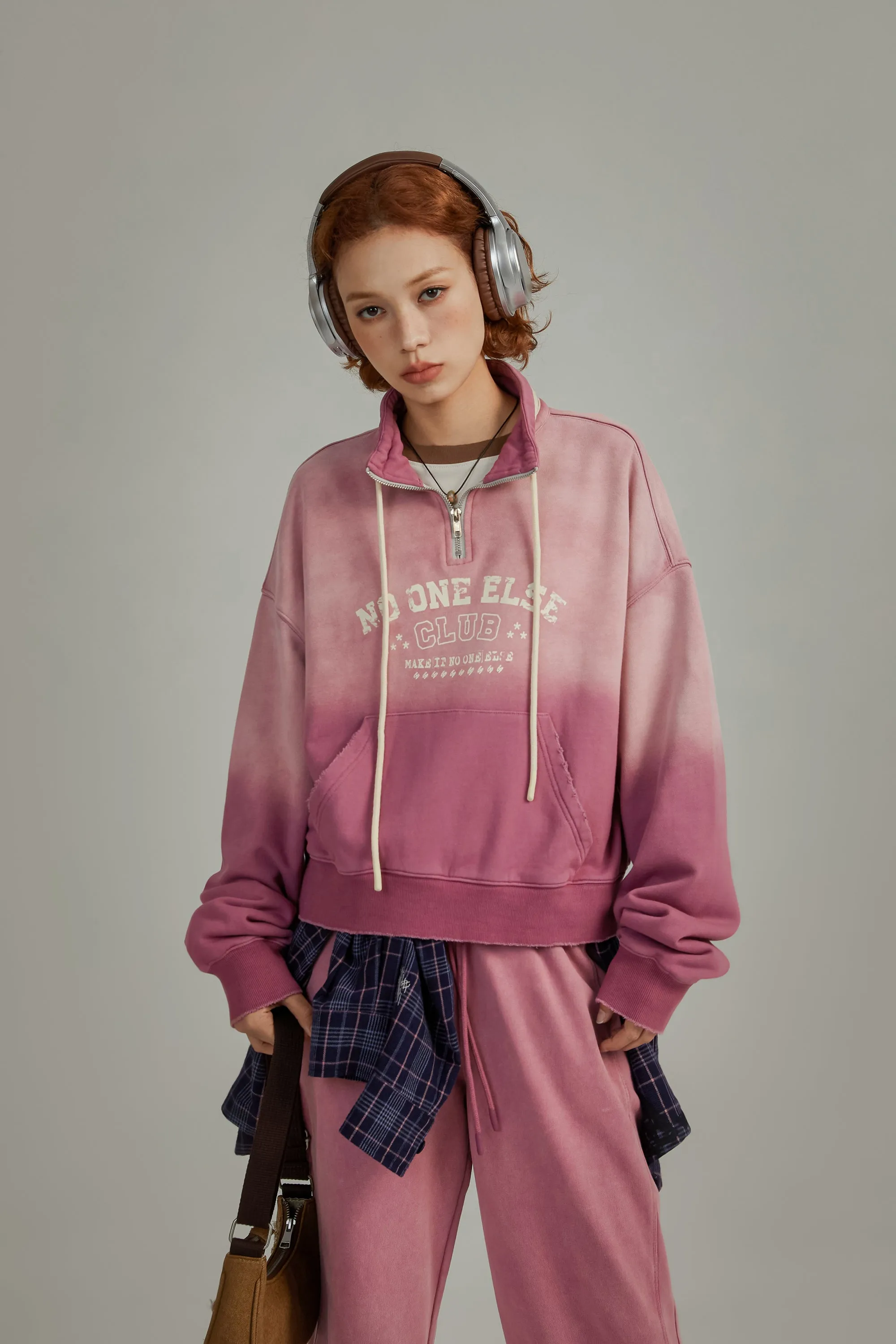 Gradient Anorak Logo Sweatshirt