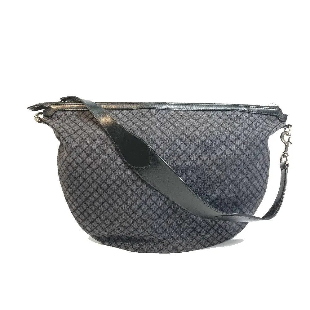 GUCCI Shoulder Bag 243308 canvas Black x gray Diamante Women Secondhand