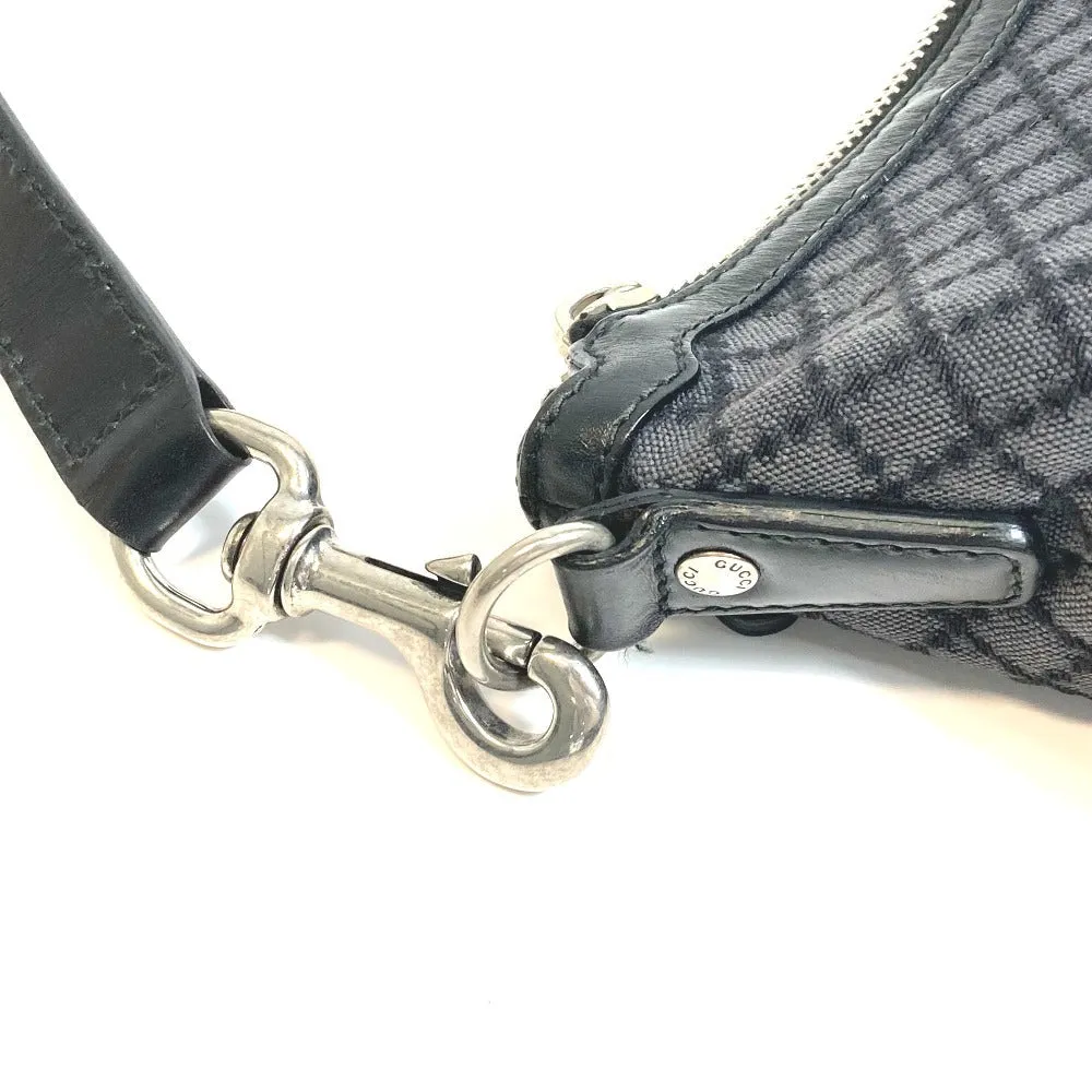 GUCCI Shoulder Bag 243308 canvas Black x gray Diamante Women Secondhand