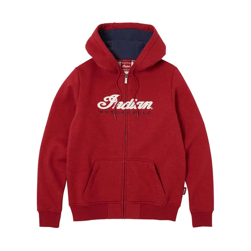 Indian Motorcycle Womens USA Flag Hoodie Red