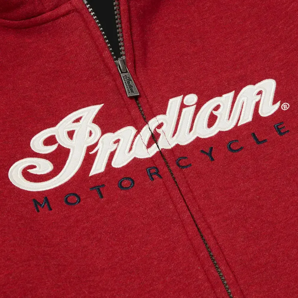 Indian Motorcycle Womens USA Flag Hoodie Red