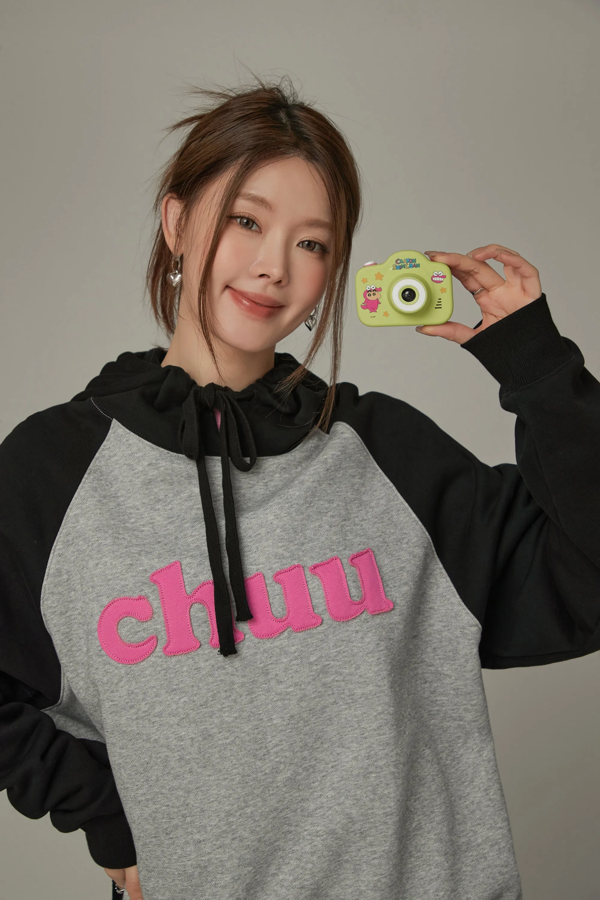 Logo Color Combination Raglan Hoodie