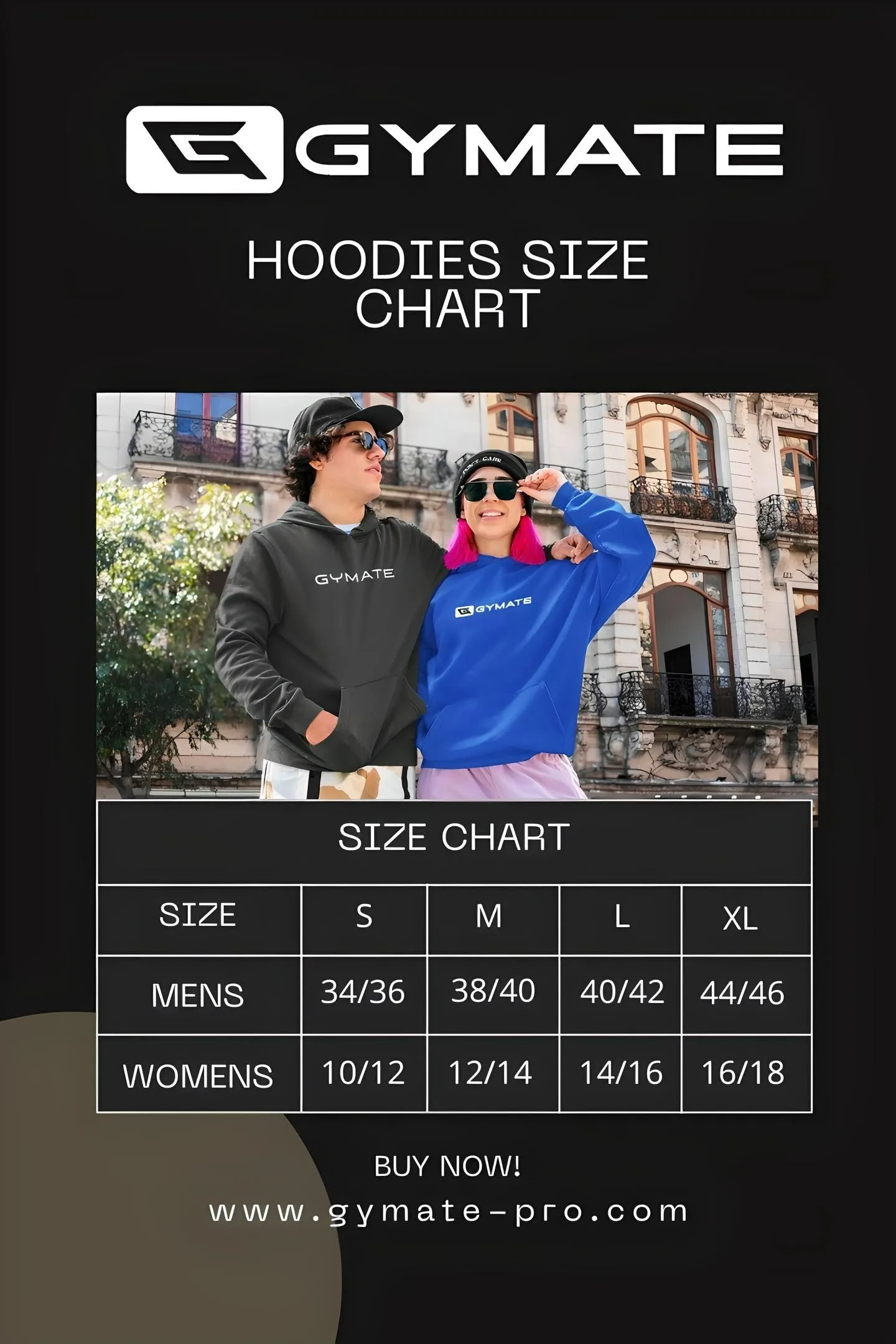 Mens Athleisure Hoodies | Gymate Original small logo [ctr]