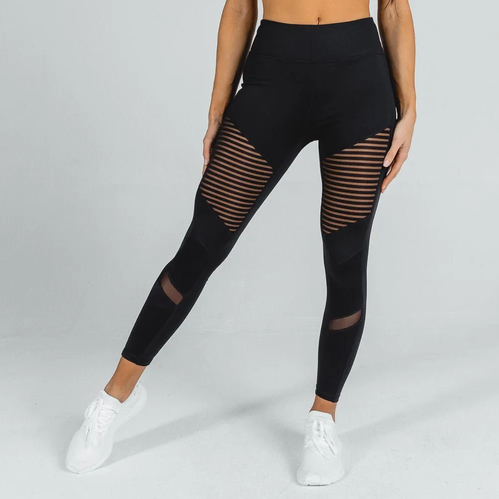 Mesh Leggings - Black