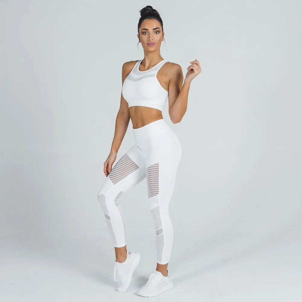 Mesh Leggings - White