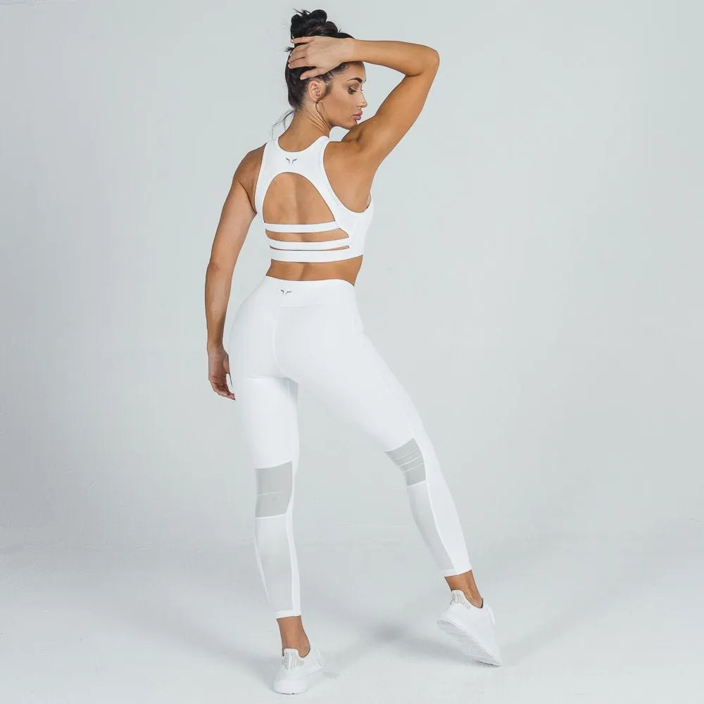 Mesh Leggings - White