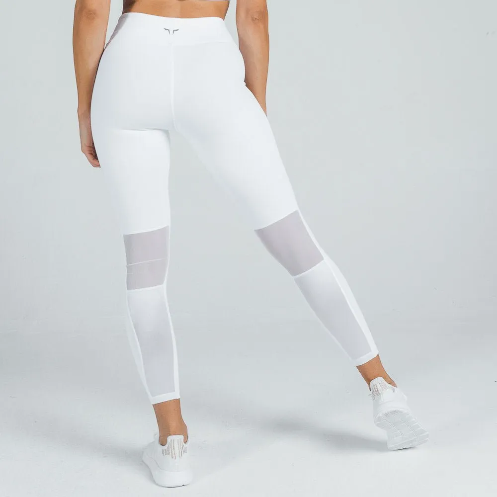 Mesh Leggings - White