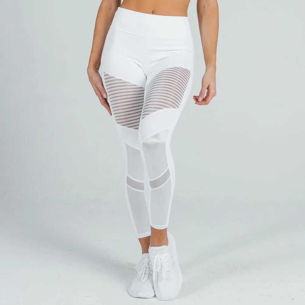 Mesh Leggings - White