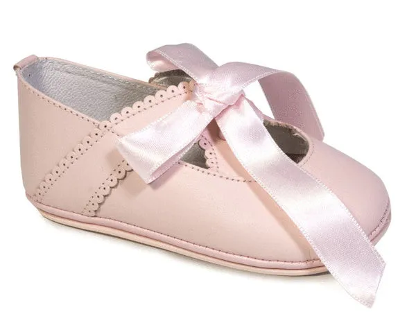 Patucos Infant Classic soft leather Pink Shoes for Girls