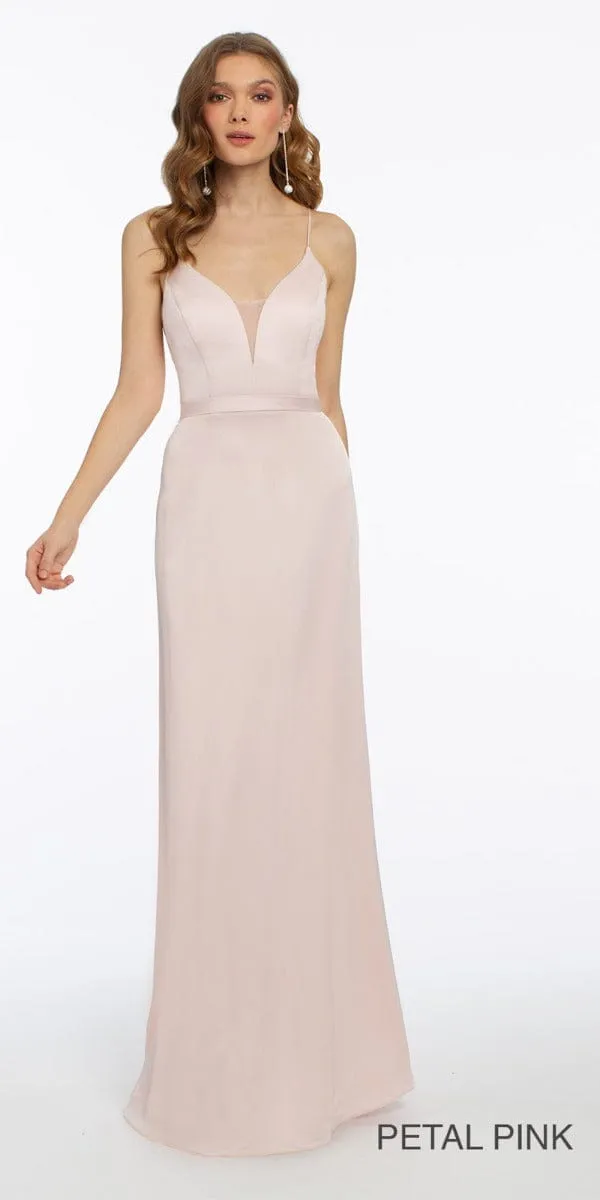 Plunge Crepe X-Back Dress - Missy