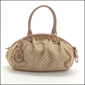 RDC14040 Authentic GUCCI GG Sukey Diamante Canvas Satchel Bag