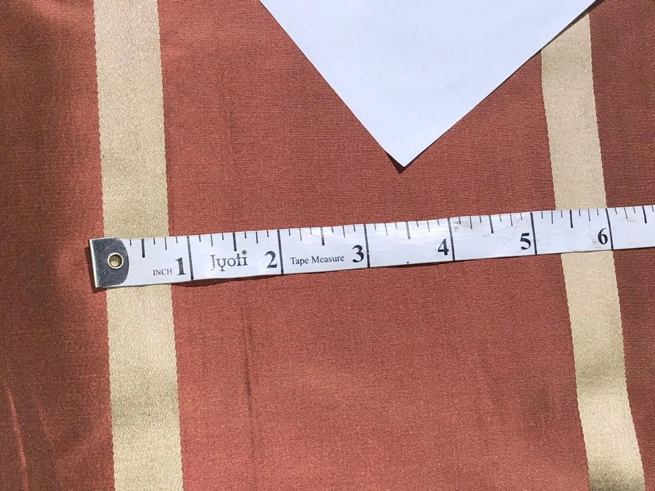 silk taffeta fabric golden bronze color with gold stripes wide 54" WIDE TAFS157[2]