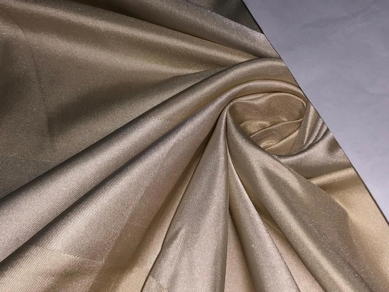 Silk taffeta large stripes IN 3 shades of cream  54" wide TAFS38 [2]