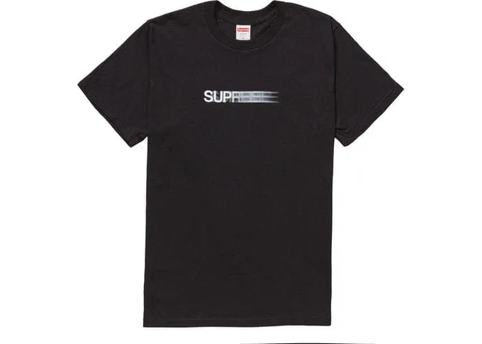 SUPREME MOTION LOGO TEE SS20 BLACK