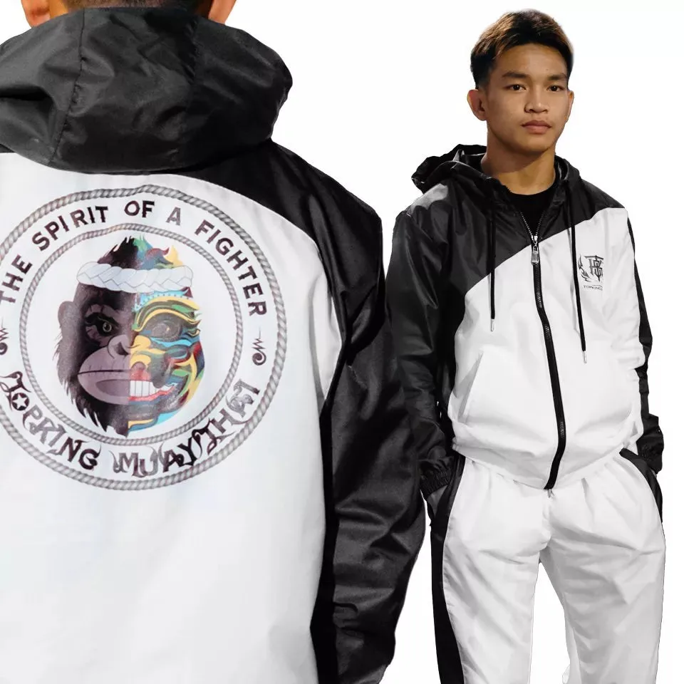 Top King TKTRS-008 TRACK SUITS M-XXL White Black (SET)