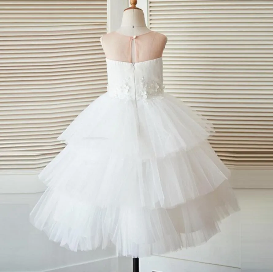 Unique New Design Baby Fashion Tulle Lovely Cutest Wedding Flower Girl Dresses, FG0095