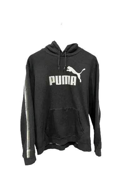 Vintage Puma Logo Hoodie Large